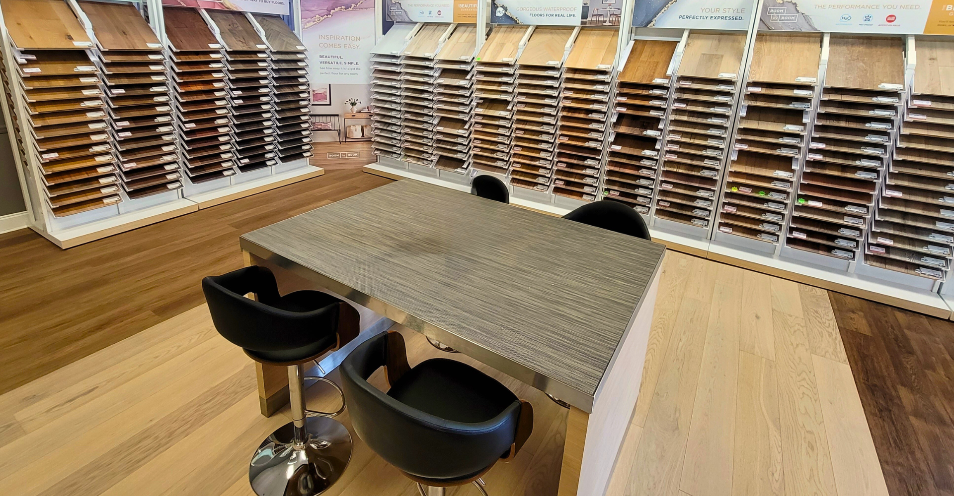 Room by Room Hardwood Flooring Showroom Display in Alabama